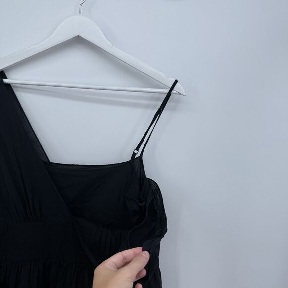 Banana Republic Black Dress Cotton A Line Size 10 Classic Formal - Picture 12 of 12